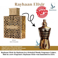 [Today Shipout] Rayhaan Elixir [Dupe of JPG LE Male Elixir] Eau de Parfum Spray for Unisex, 3.4 Ounce| Moulana Exclusive