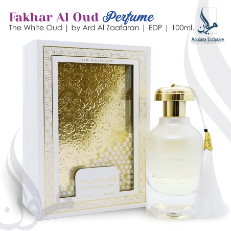 Fakhar Al Oud The White Oud EDP Spray 100ML (3.4 OZ) By Ard Al Zaafaran | An Exotic Scent With Luxurious & Irresistible Aroma.