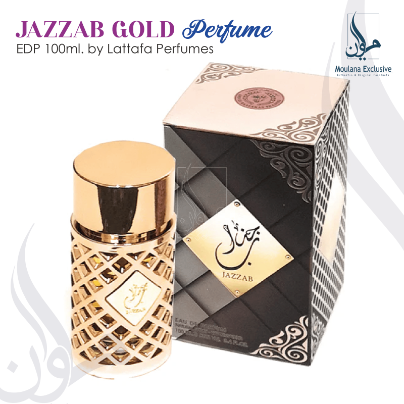 Jazzab Gold 100ml Men Women Unisex Perfume Arabic Oriental Attar Spray Perfume Halal EDP Ard Al Zaafaran