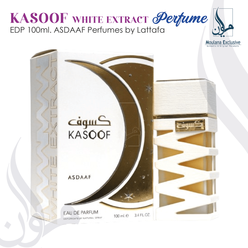 Lattafa Kasoof White Extract EDP Perfume By Asdaf 100ML Unisex A fresh, white floral longlasting fragrance