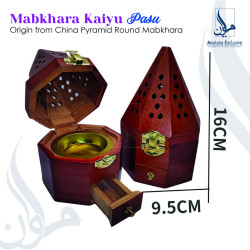 Wooden Bakhoor Burner Arabian Mabkhara Bukhoor Set Arab Incense Burner Bukhoor Arang Bakhoor Mabkhara Kayu Pewangi